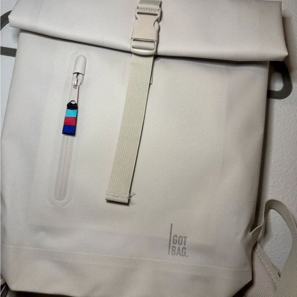 GOT BAG Cream Roll-Top Backpack NWT
